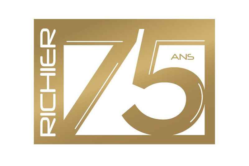 Logo 75 ans enseignes RICHIER