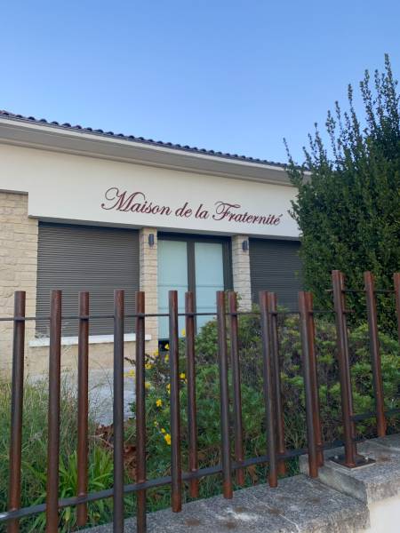 Lettres aluminium maison de la fraternité