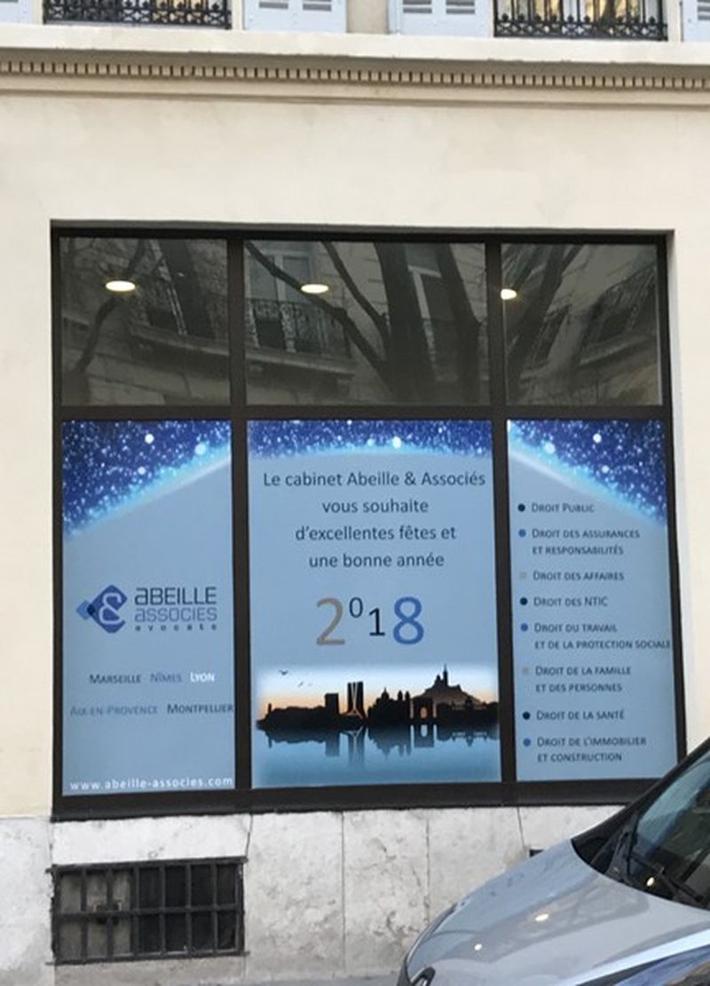 Vitrophanie adhésif numérique